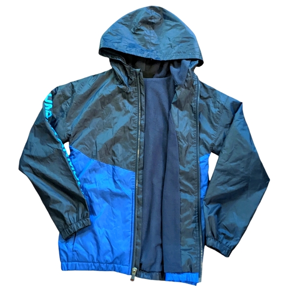 Big Boy Under Armour Windbreaker, Zip-up Jacket, Water Repellent and Windproof - Picture 3 of 6